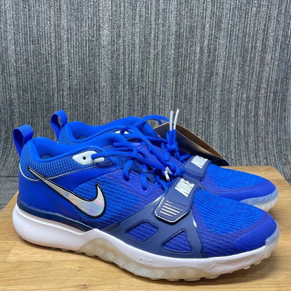 Nike Air Zoom Diamond Elite Turf Men 12 Blue White Baseball Shoes FN7226-401 NEW